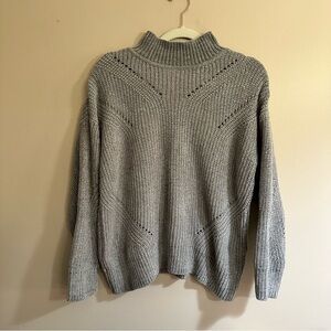 Calvin Klein Light Gray Cowl Neck Sweater